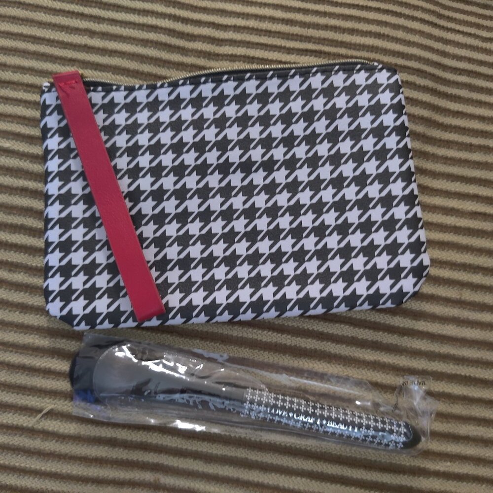 Ipsy Makeup Cosmetic Bag and Makeup Brush